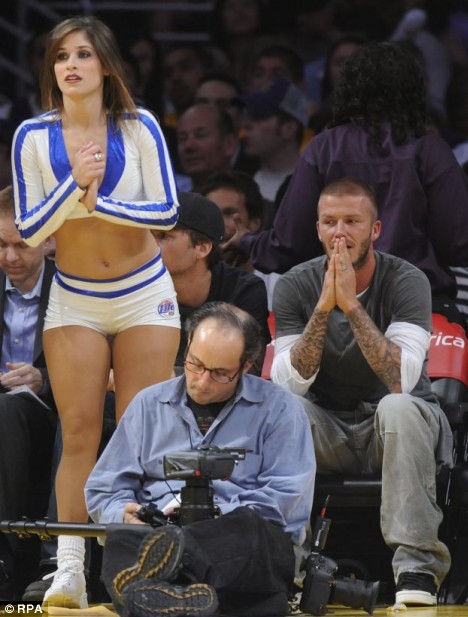 Does this explain why David Beckham is suddenly such a basketball fan? | Daily Mail Online