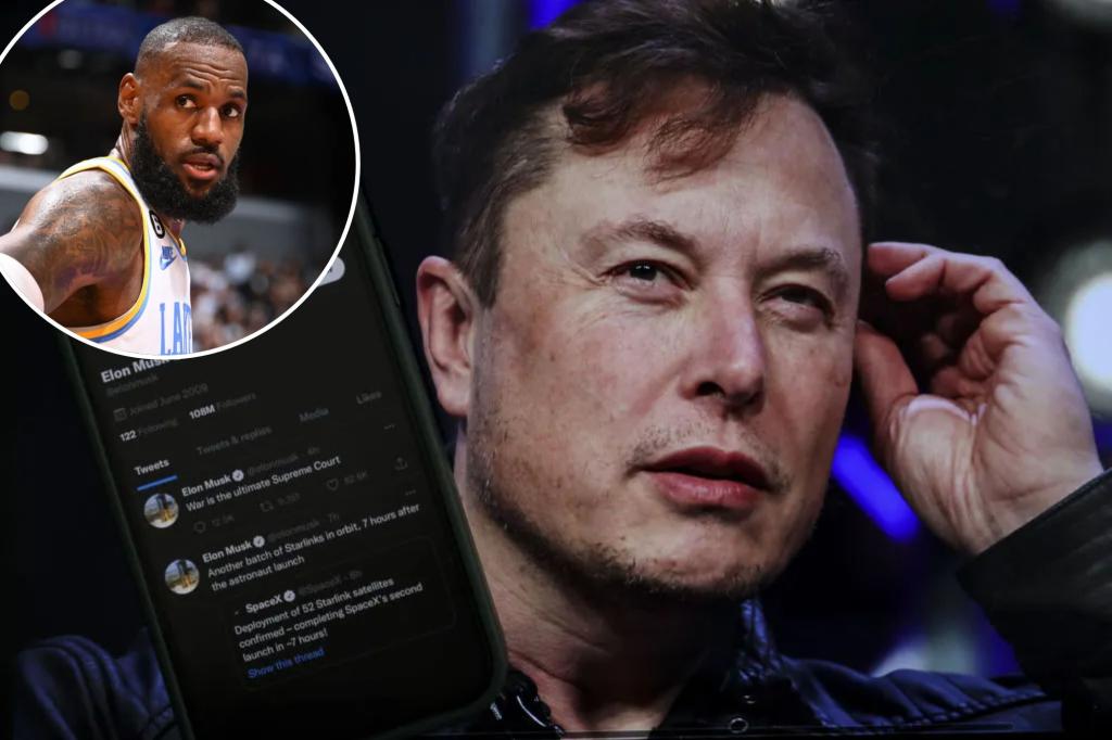 Elon Musk responds to LeBron James 'scary AF' N-word concern on Twitter