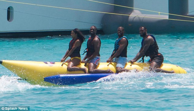 Basketballers LeBron James & Dwyane Wade Party On 164ft Superyacht Amarula Sun