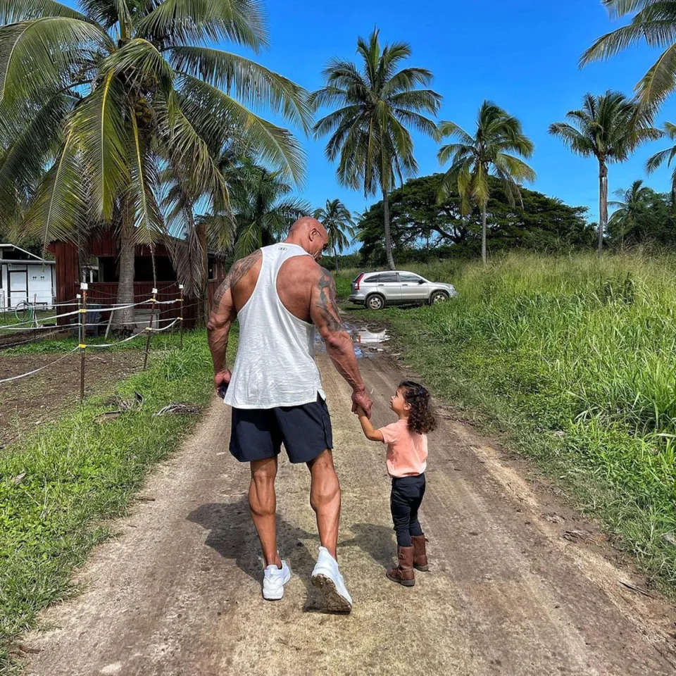 The former athlete enjoyed a father-daughter walk in February 2021. He wrote via Instagram, "Every man wants a son, but every man needs a daughter. All my girls have become the great equalizers in my life - I'm surrounded by estrogen and wouldn't have it any other way 😊."