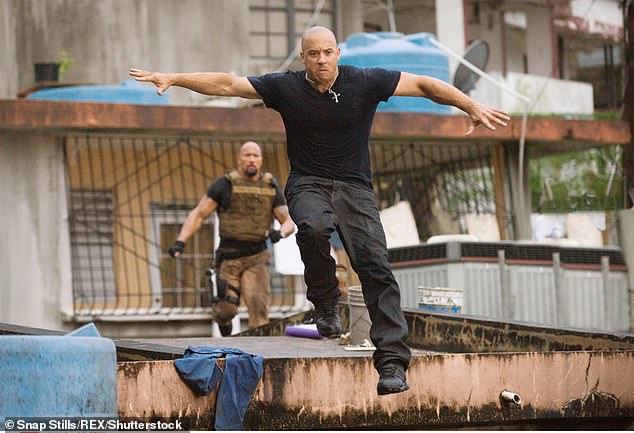 End of the road: Johnson may be back after his superhero film Black Adam failed to score a sequel; still from Fast Five