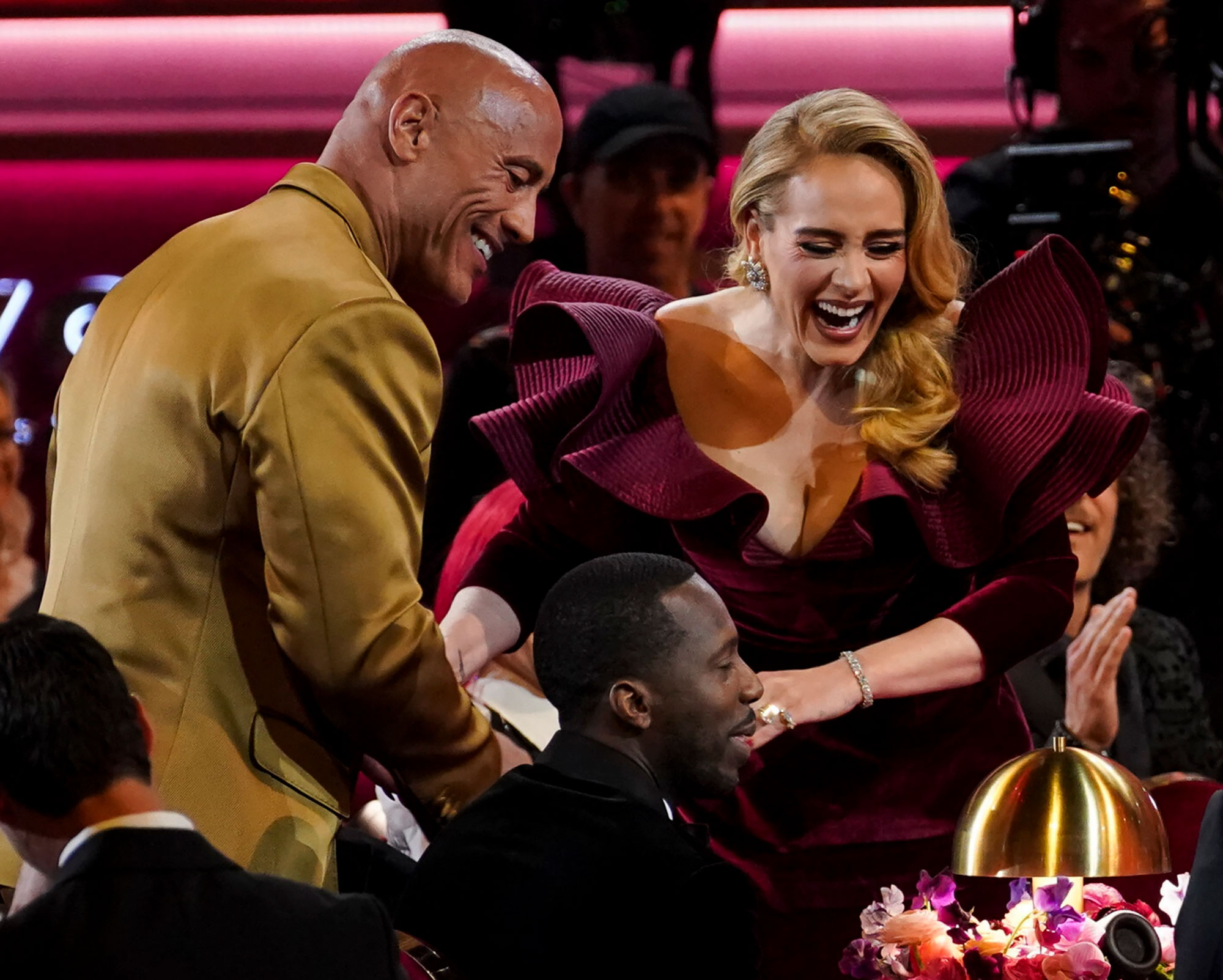 Grammys 2023: Adele Fangirls Over Dwayne 'The Rock' Johnson