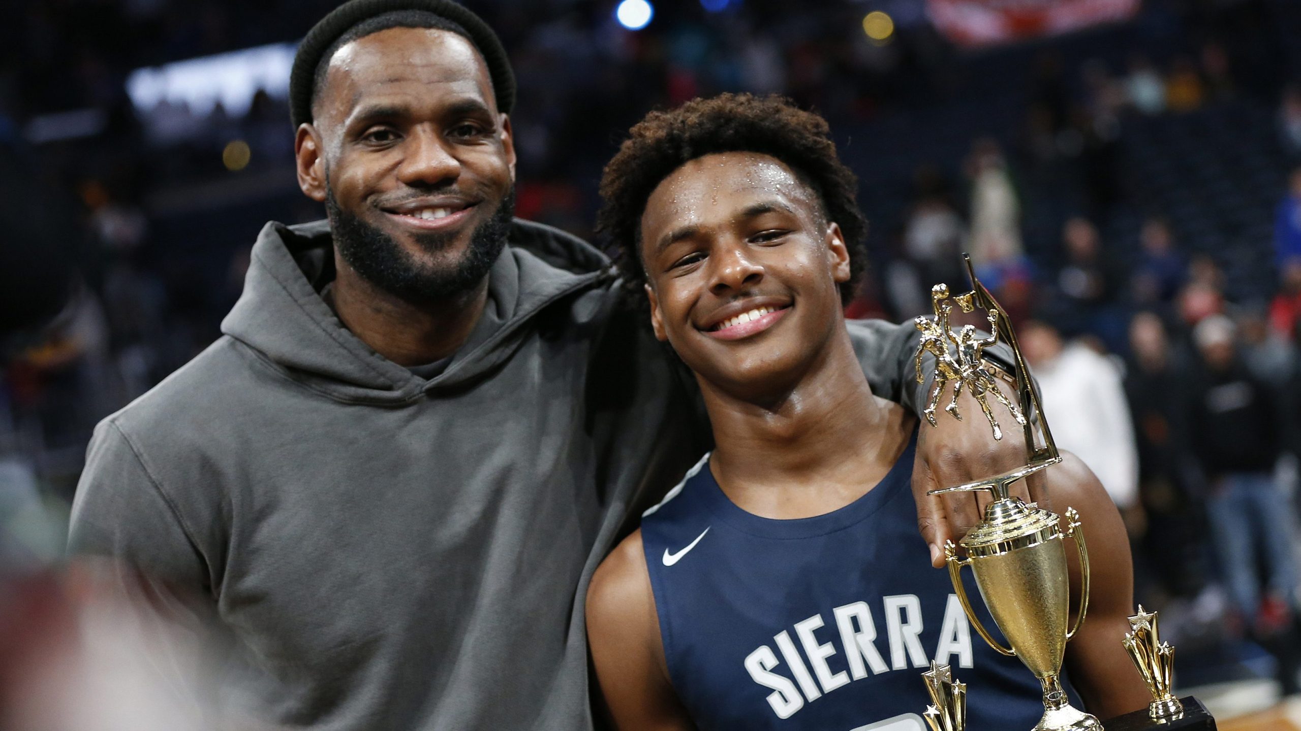 LeBron James hints he'll retire after son Bronny joins the NBA