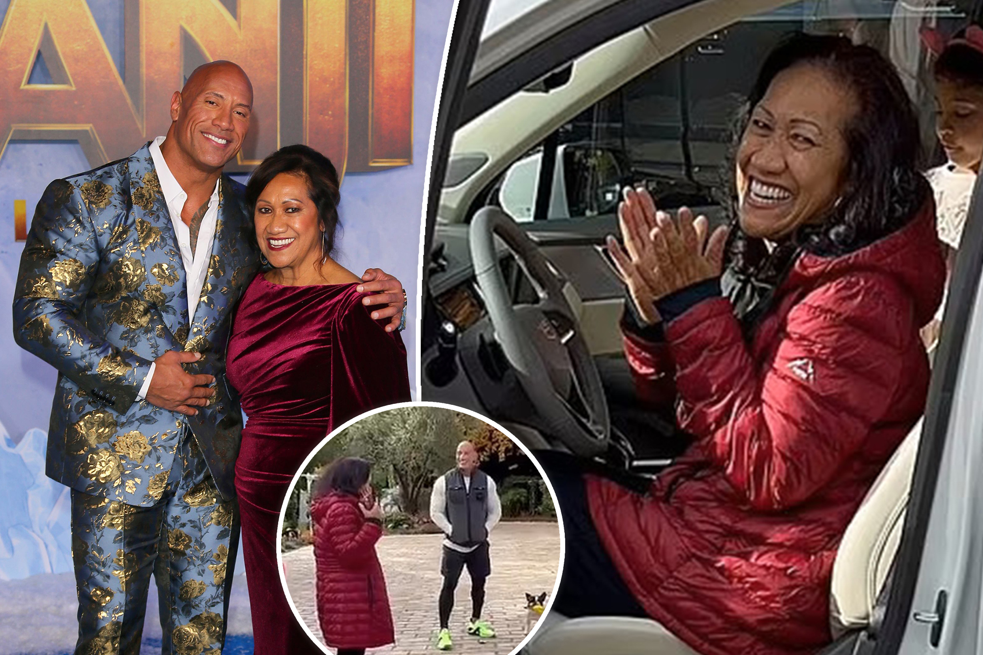 Dwayne Johnson surprises mom with Cadillac for Christmas