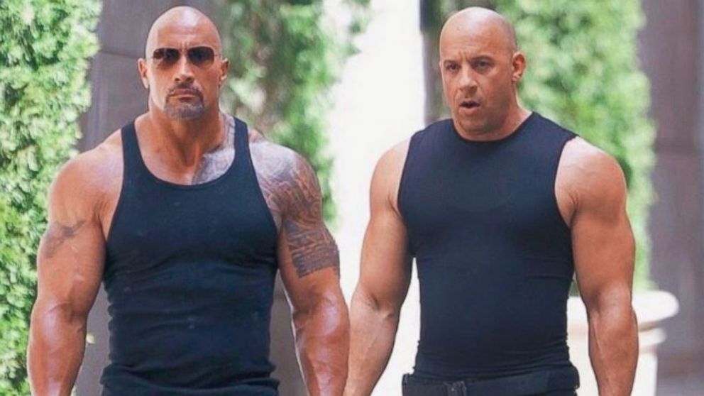 Vin Diesel says he's 'always rooting' for his 'Fast 8' co-star Dwayne 'the  Rock' Johnson - ABC News