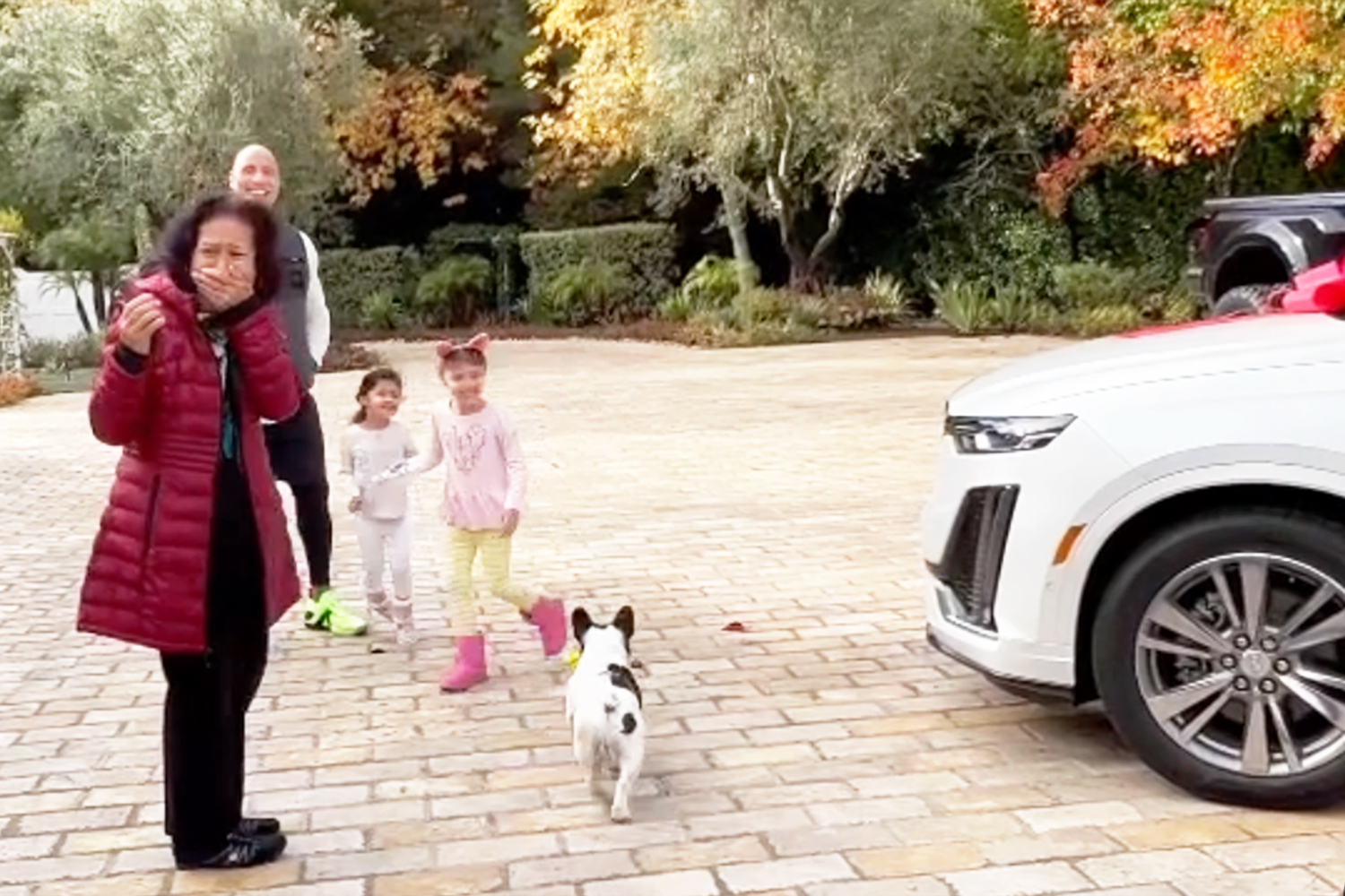 Dwayne "The Rock" Johnson Surprises His Mom With New Car on Christmas
