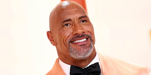 Dwayne Johnson attends the 95th Annual Acadeмy Awards on March 12, 2023, in Hollywood, California.
